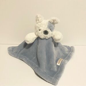 Blankets & Beyond Blue White Puppy Dog Lovey Soft Cuddle Stuffed Animal Toy Boy